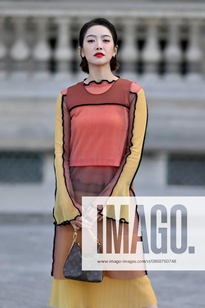 PFW Louis Vuitton Outside Arrivals Victoria Song arriving at Louis Vuitton show during Paris Fashion Week, in Paris, France on 6 October 2026. Photo by Julien Reynaud APS-Medias ABACAPRESS.COM Paris France