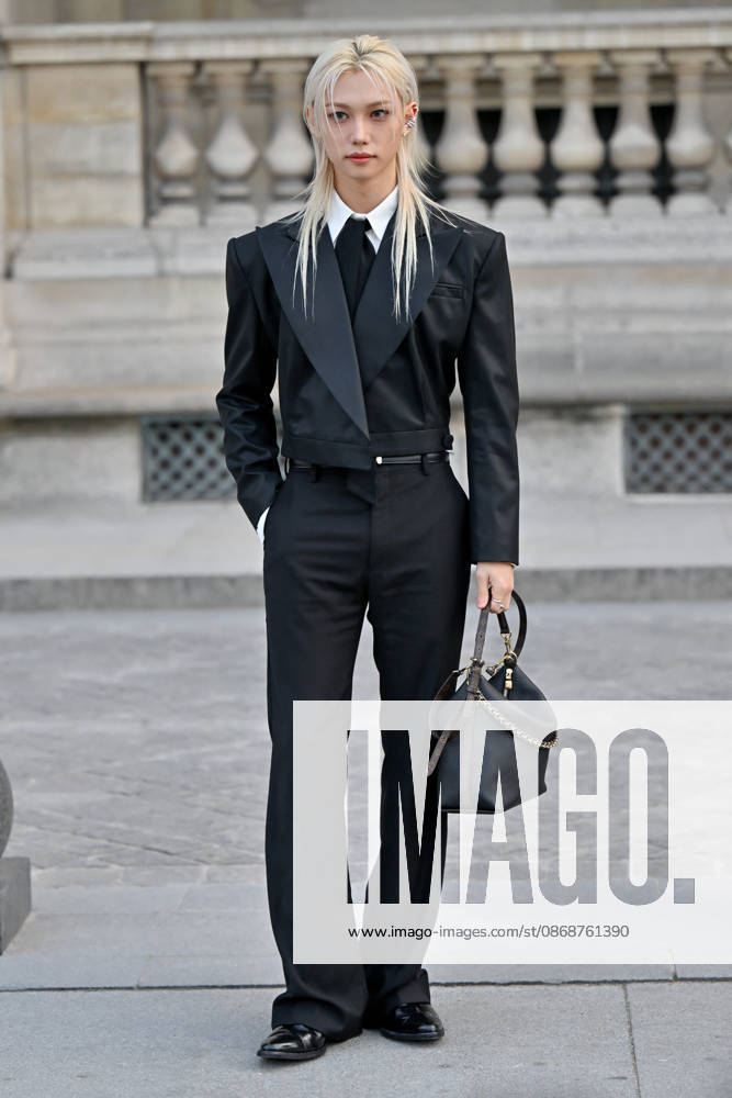 PFW Louis Vuitton Outside Arrivals Felix arriving at Louis Vuitton show during Paris Fashion Week, in Paris, France on 6 October 2026. Photo by Julien Reynaud APS-Medias ABACAPRESS.COM Paris France