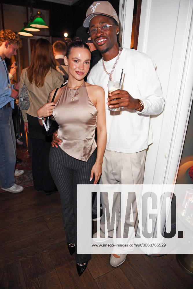 Jeje Lopes with her boyfriend Teezy Martini Lombaya at the COKE LIGHT EXPERIENCE X BRUCE DARNELL at Borchardt in Berlin on October 6, 2026