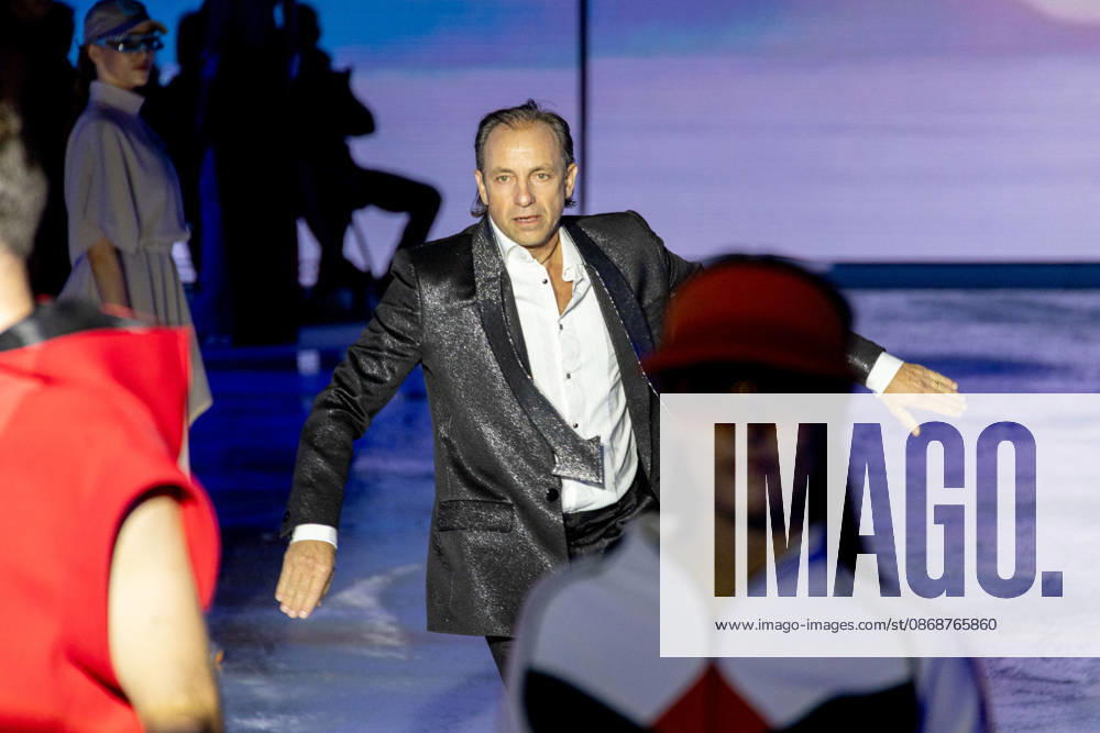 PFW Pierre Cardin Runway NB Philippe Candeloro at the runway during the Pierre Cardin Womenswear Spring Summer 2027 show at Pailleron ice rink as part of Paris Fashion Week on October 06, 2026 in Paris, France. Photo by Nasser Berzane ABACAPRESS.COM Paris France