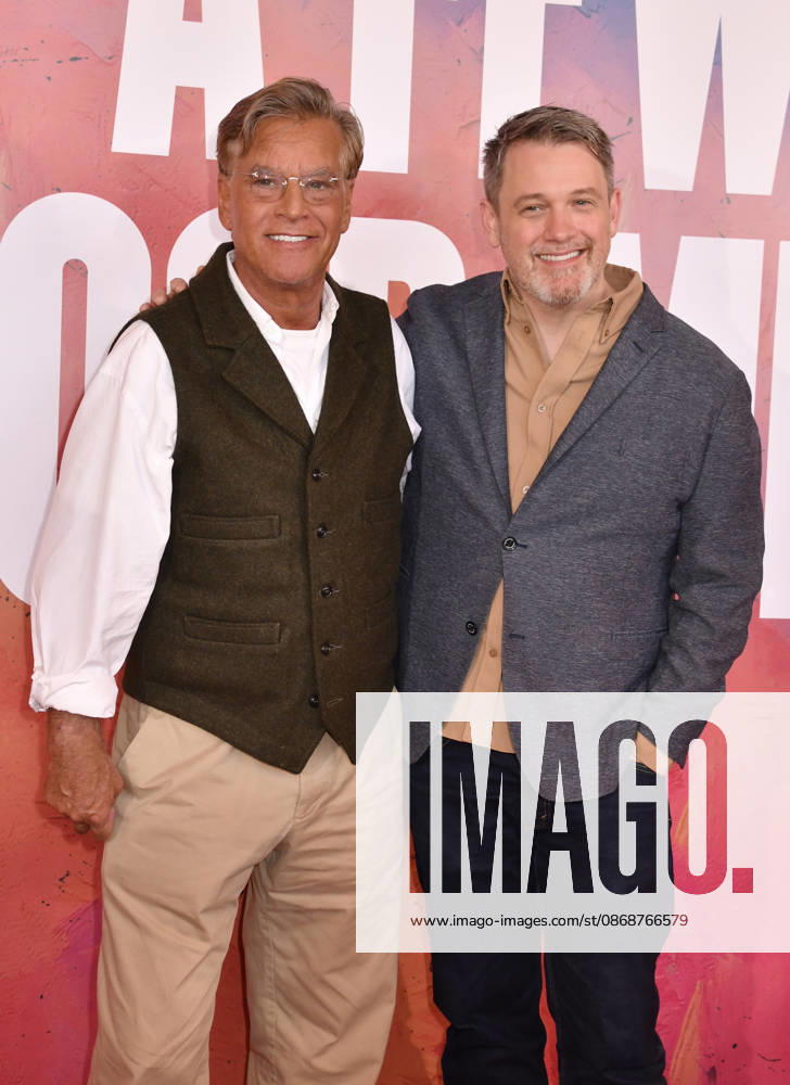 NEW YORK, NY- OCTOBER 6: Aaron Sorkin and Michael Arden at the press conference for A Few Good Men at Lincoln Center Theater in the Vivian Beaumont Theatre on October 6, 2026 in New York City.