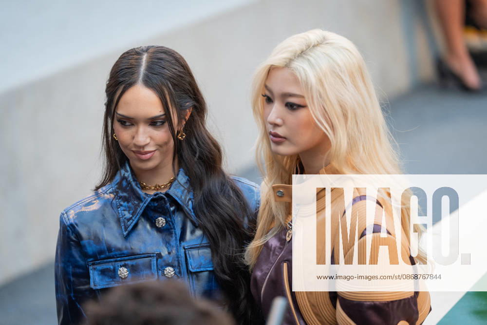 PFW - Louis Vuitton Front Row - Paris Daniela Avanzini and Yoonchae poses as she arrives ahead of the Louis Vuitton Women s Spring Summer 2027 collection fashion show as part of the Paris Fashion Week, in Paris, France on October 6, 2026. Photo by Alexis Jumeau ABACAPRESS.COM Paris France