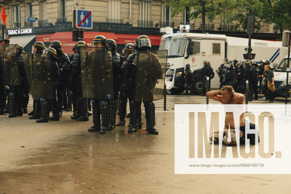 Paris Students Protest Education Conditions A person sits in the roadway facing a line of riot police in Paris, France, on October 6, 2026. France s Interior Ministry said 256,000 people marched nationwide, including 56,000 in Paris, during the student-led day of action over school conditions. High school students called for more education funding and staff, smaller classes and improved facilities, with teachers, parents and unions joining demonstrations. Paris Ile de France France