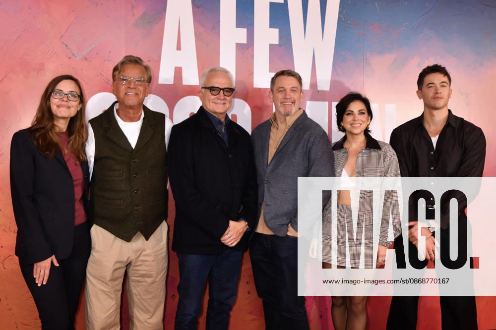 NEW YORK, NY- OCTOBER 6: Lear deBessonet, Aaron Sorkin, Bradley Whitford, Michael Arden, Krysta Rodriguez and Tom Blyth at the press conference for A Few Good Men at Lincoln Center Theater in the Vivian Beaumont Theatre on October 6, 2026 in New York City. Credit: AdMedia New York City USA - ZUMAa123 20261006_zaa_a123_092