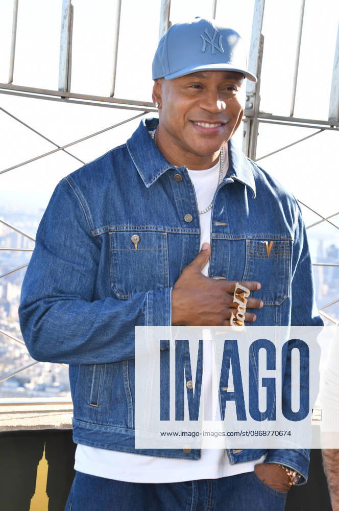 NEW YORK, NY- OCTOBER 6: LL Cool J at the Empire State Building to Celebrate the Premiere of CBS New Drama, NCIS: NEW YORK on October 6, 2026 in New York City.