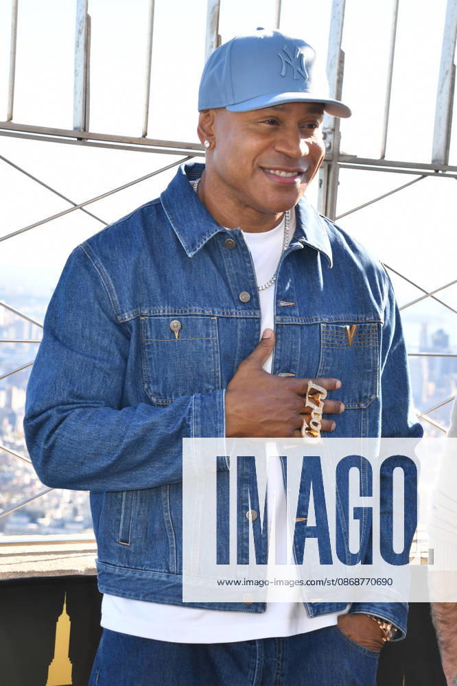 NEW YORK, NY- OCTOBER 6: LL Cool J at the Empire State Building to Celebrate the Premiere of CBS New Drama, NCIS: NEW YORK on October 6, 2026 in New York City.