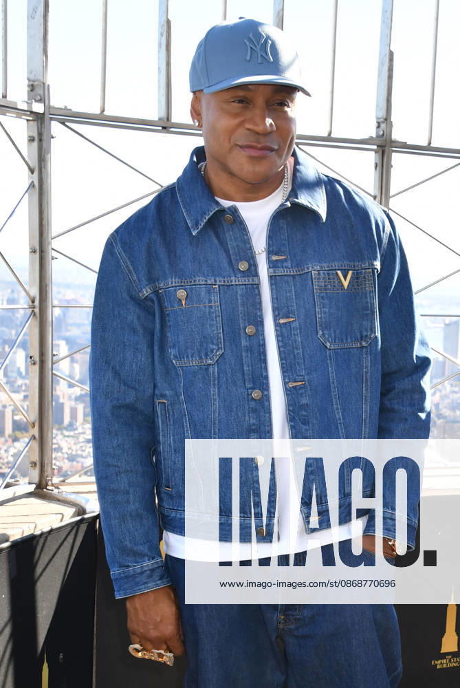 NEW YORK, NY- OCTOBER 6: LL Cool J at the Empire State Building to Celebrate the Premiere of CBS New Drama, NCIS: NEW YORK on October 6, 2026 in New York City.