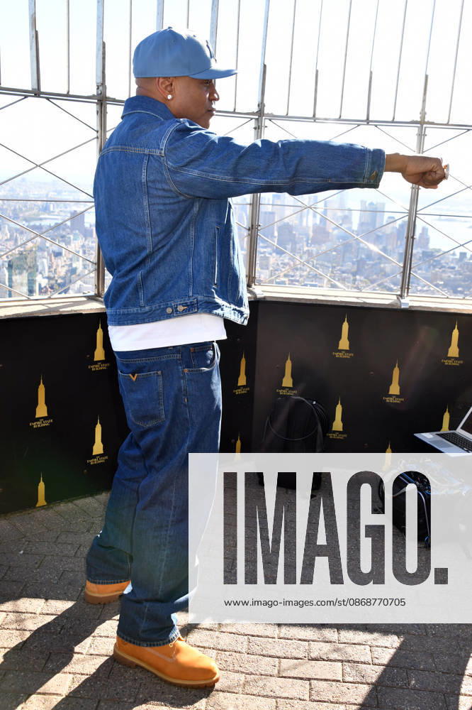 NEW YORK, NY- OCTOBER 6: LL Cool J at the Empire State Building to Celebrate the Premiere of CBS New Drama, NCIS: NEW YORK on October 6, 2026 in New York City.