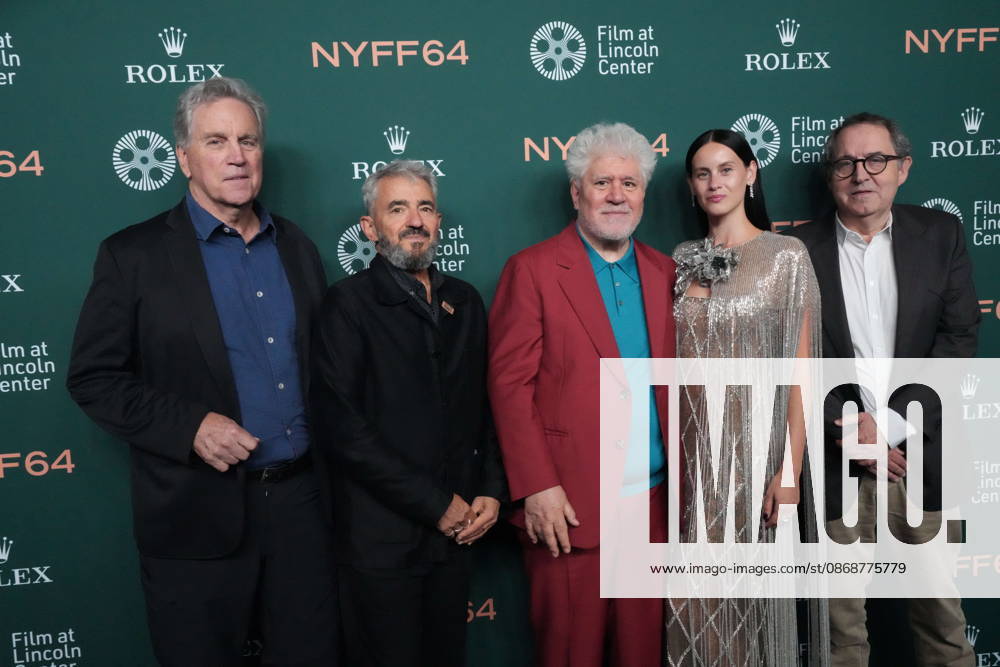 TOM BERNARD, DANIEL BATTSEK, PEDRO ALMODOVAR, MILENA SMIT and MICHAEL BARKER attend the Bitter Christmas Premiere At The 64th New York Film Festiva at Film at Lincoln Center,.Alice Tully Hall, Lincoln Center, NYC.October 6, 2026 . Bitter Christmas Premiere At The 64th New York Film Festiva at Film at Lincoln Center,.Alice Tully Hall, Lincoln Center, NYC.October 6, 2026 . New York USA - ZUMAms4_ 20261006_faf_ms4_011