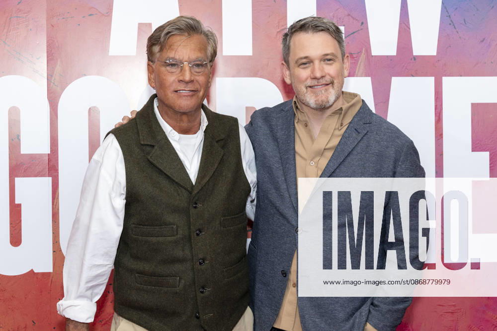 AARON SORKIN and MICHAEL ARDEN attend a press conference for A Few Good Men on Broadway at the Vivian Beaumont Theater at Lincoln Center in New York. 6 October 2026 New York USA - ZUMAa265 20261006_zep_a265_018