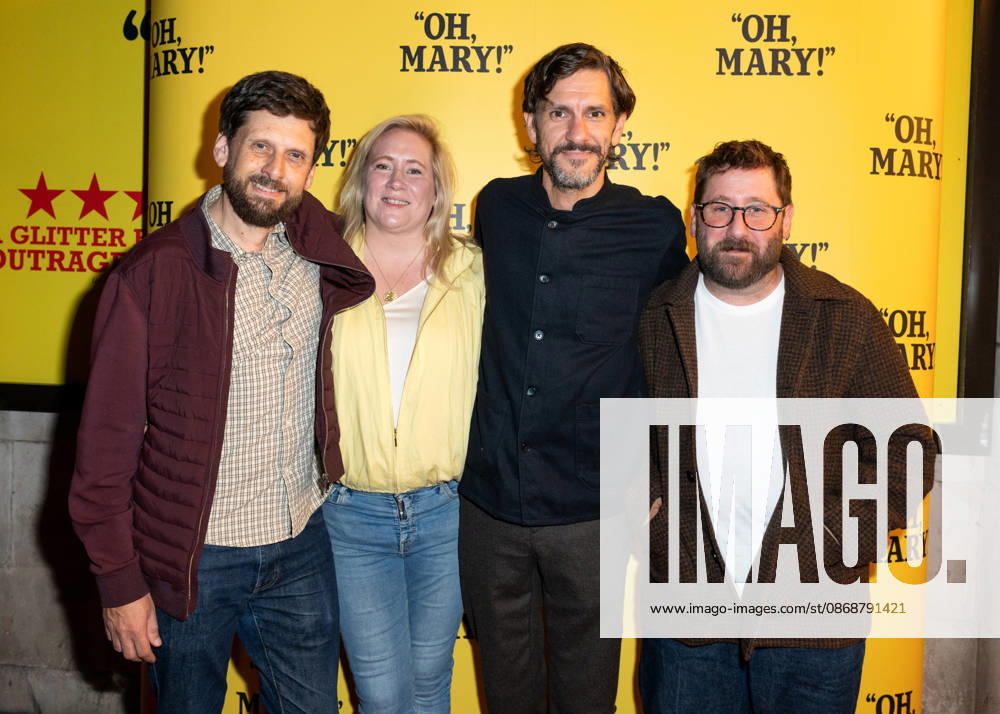 Laurence Rickard, Martha Howe-Douglas, Mathew Baynton and Jim Howick attends Oh, Mary! Gala Performance at The Trafalgar Theatre in London, England. UK. Tuesday 6th October 2026.