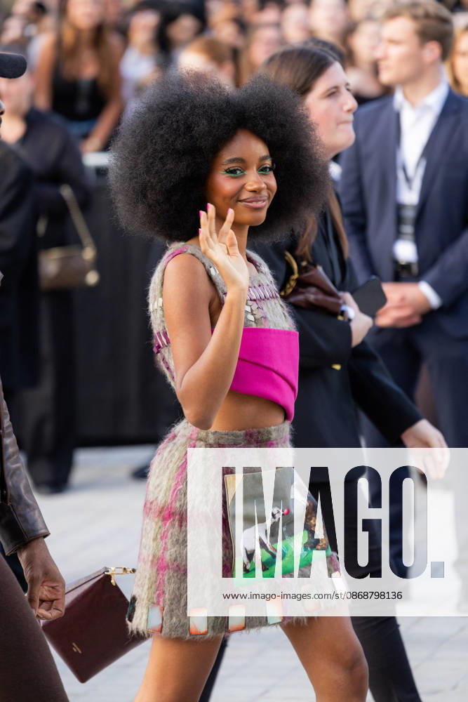 Joyce Cisse, also known as flowerovlove, at the Louis Vuitton Women s Ready-to-Wear Spring Summer 2026 Collection fashion show during Paris Fashion Week, October 6, 2026 Florian Lavielle Bestimage Celebrities at the Louis Vuitton Women’s Ready-to-Wear Spring Summer 2026 Collection fashion show during Paris Fashion Week on October 6, 2026, Paris, France