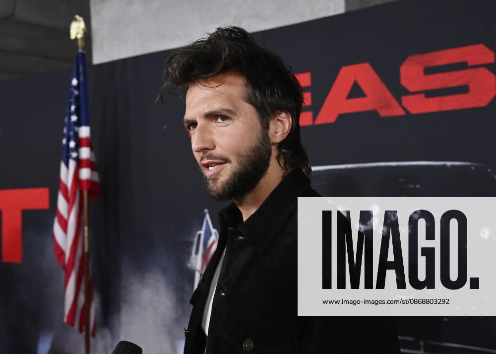 Cast member Guy Burnet attends the premiere of the motion picture thriller The Beast at the Academy museum of Motion Pictures in Los Angeles on Tuesday, October 10, 2026. Storyline: When a militia of unidentified hostiles coordinates a coup against the U.S., the president uncovers the extent of The Beast s highly classified offensive capabilities in order to save his life and America. LAP20261006806 JIMxRUYMEN