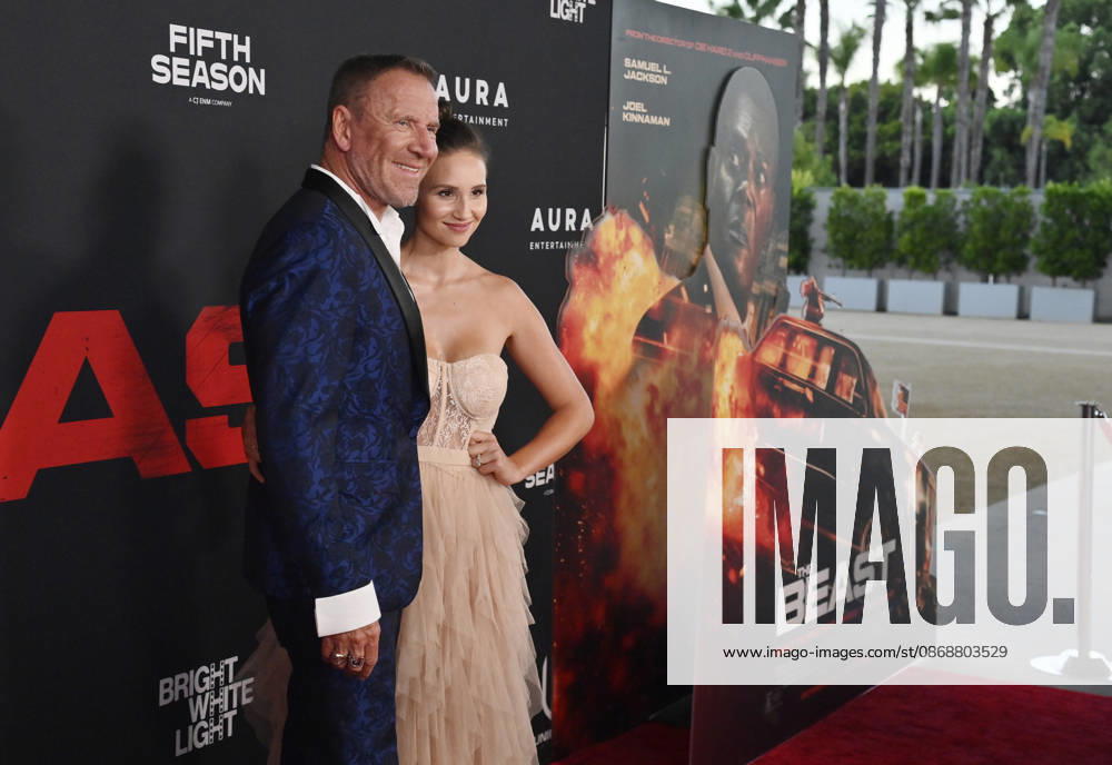 Director Reny Darlin and his wife Kelly Gale attend the premiere of the motion picture thriller The Beast at the Academy museum of Motion Pictures in Los Angeles on Tuesday, October 10, 2026. Storyline: When a militia of unidentified hostiles coordinates a coup against the U.S., the president uncovers the extent of The Beast s highly classified offensive capabilities in order to save his life and America. LAP20261006810 JIMxRUYMEN