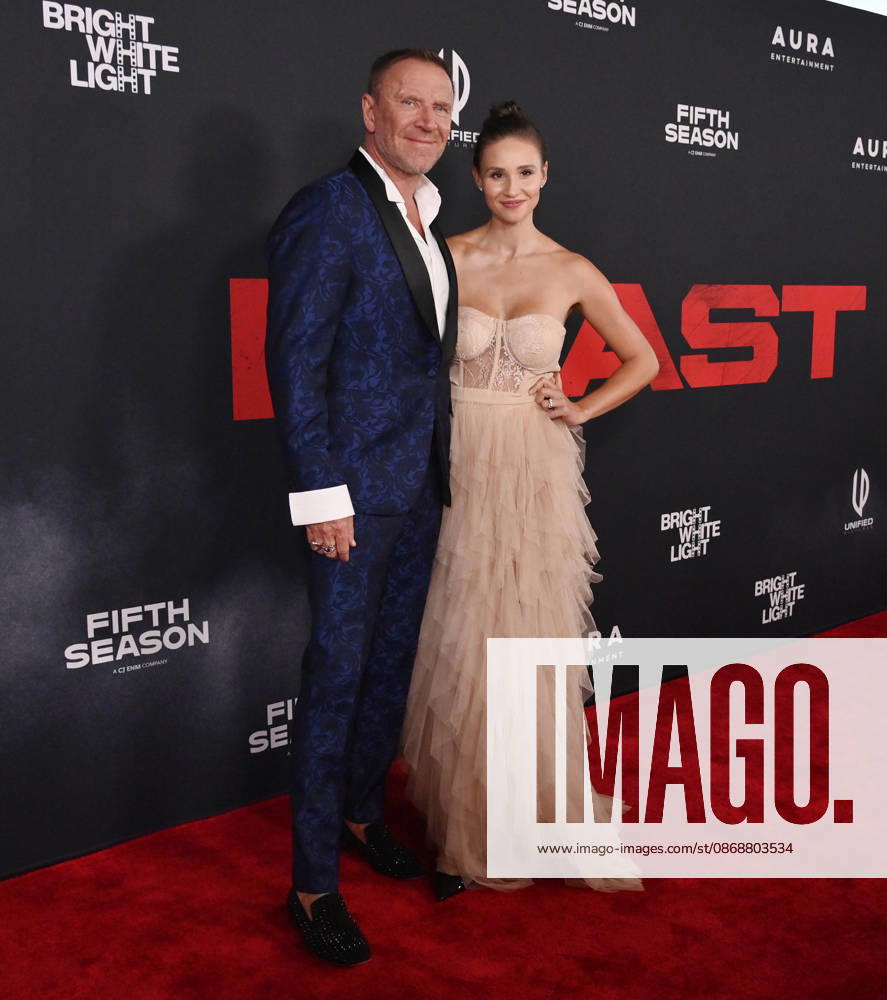 Director Reny Darlin and his wife Kelly Gale attend the premiere of the motion picture thriller The Beast at the Academy museum of Motion Pictures in Los Angeles on Tuesday, October 10, 2026. Storyline: When a militia of unidentified hostiles coordinates a coup against the U.S., the president uncovers the extent of The Beast s highly classified offensive capabilities in order to save his life and America. LAP20261006813 JIMxRUYMEN