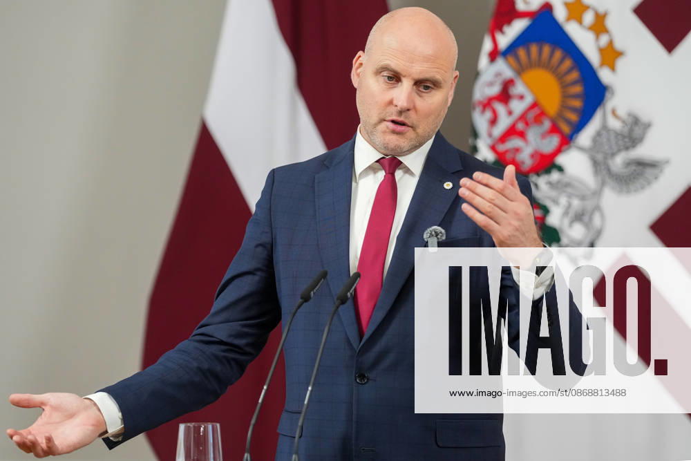Current Latvian Prime Minister and candidate for prime minister of the new government ANDRIS KULBERGS attends the delivery of a statement by Latvian President in Riga, Latvia, 07 October 2026. Riga LATVIA - ZUMAp305 20261007_zip_p305_014
