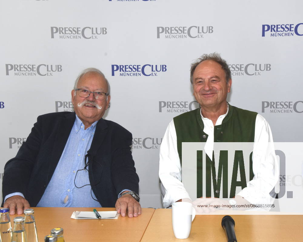 Wiggerl Hagn, Oktoberfest Innkeeper; Rainer Maria Schießler, Pastor; Munich, October 7, 2026; Munich Press Club; In-house Event; After the Oktoberfest Is Before the Oktoberfest ; The Record-Breaking Oktoberfest; An entertaining look back at the world’s largest folk festival featuring innkeepers, pastors, waitresses, traditional costume wearers, and female politicians Photo: Munich