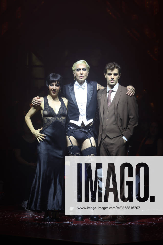 Mario Vaquerizo Presents the Musical *Cabaret* in Madrid Artist Laia Prats, Mario Vaquerizo, and actor José Pastor during the press preview of the musical *Cabaret* at Espacio Delicias on October 7, 2026, in Madrid, Spain. The artist will take on this iconic role starting October 9 at an even more immersive venue. CELEBRITIES MUSIC CABARET MUSICAL Madrid Madrid Spain