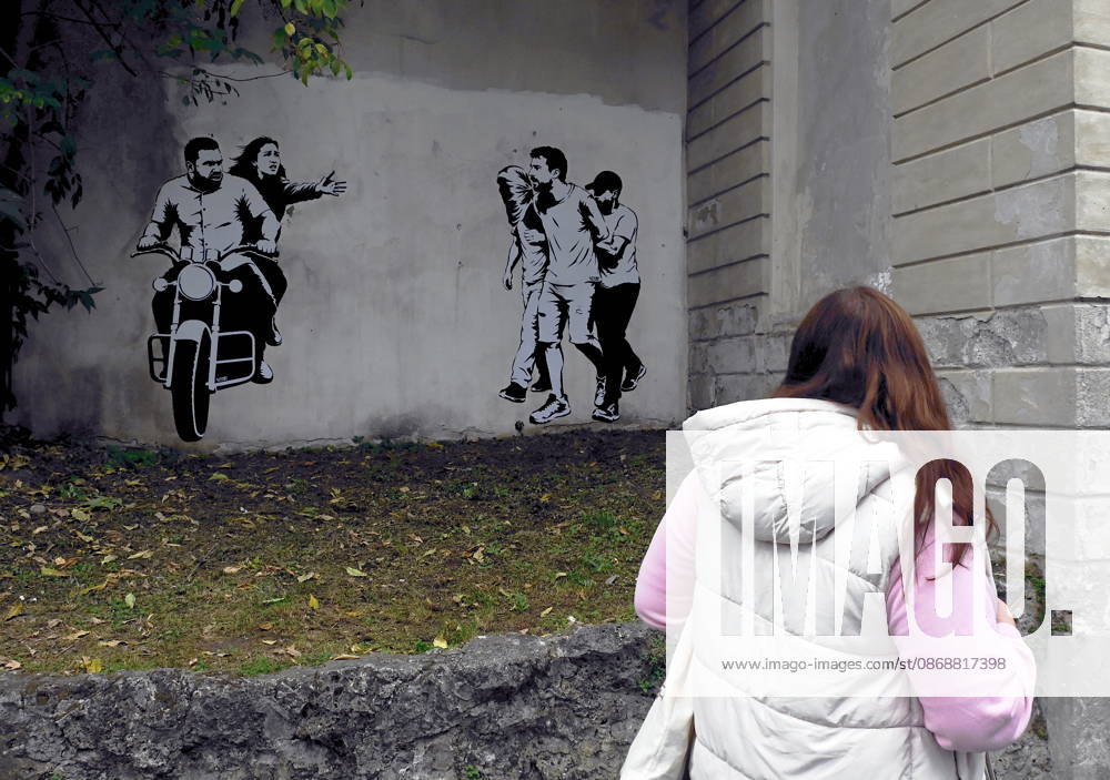 IPA89393684 - MILAN - October 7, 2026 - A mural by Alexandro Palombo, an artwork on display on October 7 at the Museum of Modern Art, located at 16 Via Palestro, dedicated to the young couple kidnapped during the attack on the Nova Music Festival