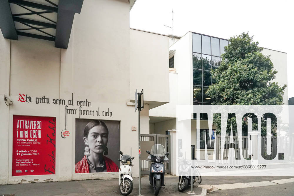 IPA89394072 - MILAN, October 7, 2026 - Opening of the photography exhibition Through My Eyes: Frida Kahlo and the Making of a Myth, curated by Vittoria Mainoldi at Superstudio Più on Via Tortona.