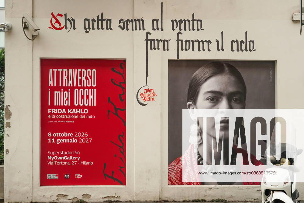 IPA89394073 - MILAN, October 7, 2026 - Opening of the photography exhibition Through My Eyes: Frida Kahlo and the Making of a Myth, curated by Vittoria Mainoldi at Superstudio Più on Via Tortona.