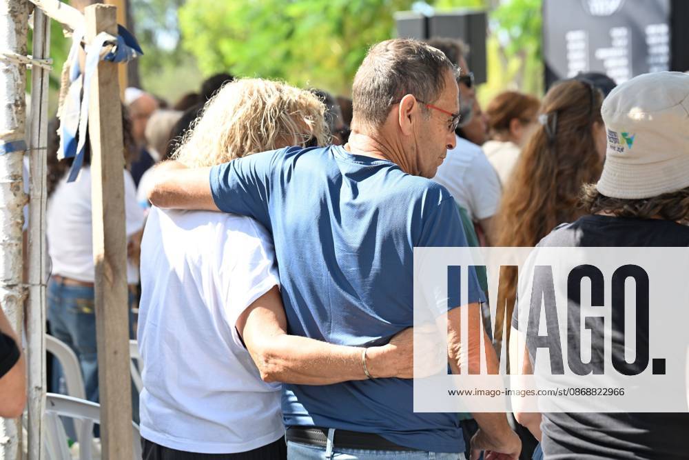 KFAR AZA, ISRAEL, OCTOBER 7, 2026: Residents and families gather for a memorial ceremony at Kibbutz Kfar Aza at 6:29 a.m., marking three years since the Hamas-led attack on southern Israel on October 7, 2023. Kfar Aza, a community near the Gaza border, was among the Israeli communities hardest hit during the assault. The ceremony began at the time the attack started three years earlier as communities across southern Israel held commemorations for the victims. Photo JNA Press. Kfar Aza Israel - ZUMAq101 20261007_zna_q101_057