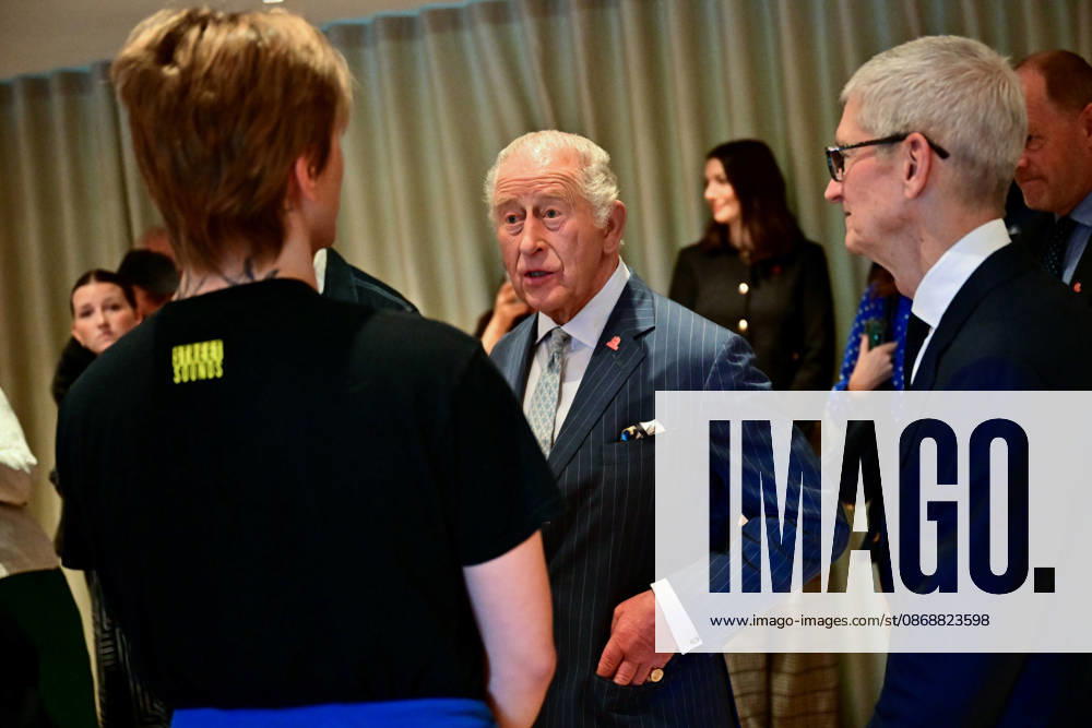 Britain s King Charles III speaks to a mentor during a visit to a music workshop for young people, the first as part of the Apple x Kings Trust Creative Labs, at Battersea Power Station in south west London on October 7, 2026., Credit:BEN STANSALL PA ROTA - B68 Avalon United Kingdom, London