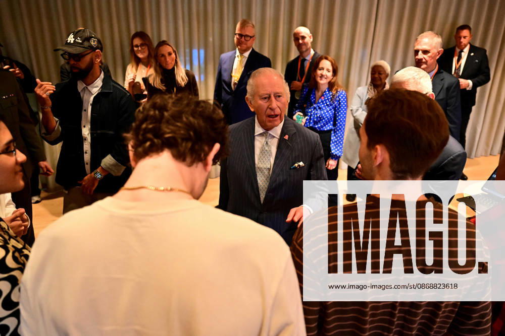 Britain s King Charles III reacts as he joins a music workshop for young people, the first as part of the Apple x Kings Trust Creative Labs, at Battersea Power Station in south west London on October 7, 2026., Credit:BEN STANSALL PA ROTA - B68 Avalon United Kingdom, London