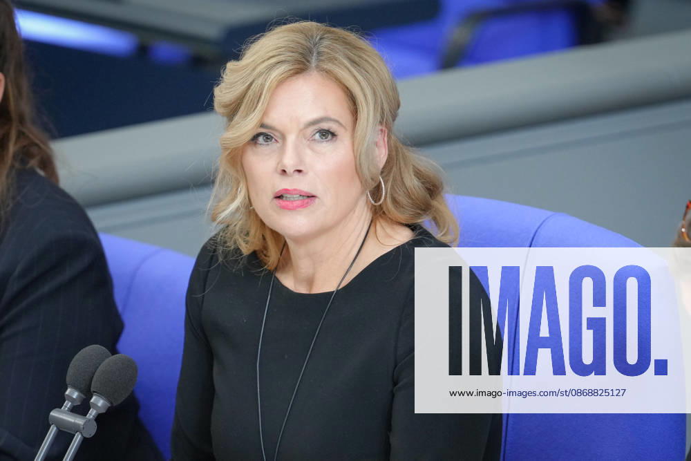 German Bundestag, 98th Plenary Session: A Profile of Julia Kloeckner, President of the German Bundestag. In a solemn address, the President of the Bundestag recalled the Hamas attack on Israel prior to the opening of the 98th session of the German Bundestag in Berlin, October 7, 2026, Berlin, Germany