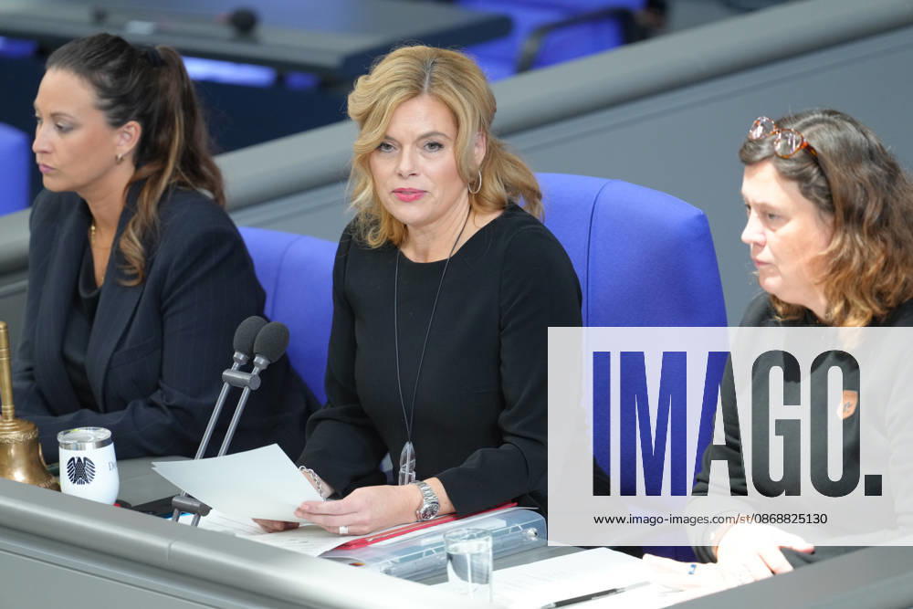 German Bundestag, 98th Plenary Session: Julia Kloeckner, President of the German Bundestag, issued a solemn reminder of the Hamas attack on Israel before the opening of the 98th session of the German Bundestag in Berlin, October 7, 2026, Berlin, Germany