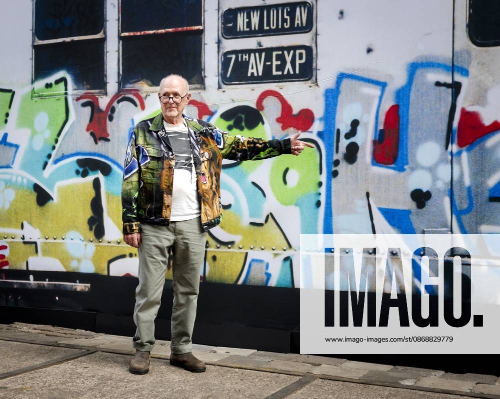 AMSTERDAM - New York photographer and documentary filmmaker Henry Chalfant during a press event preceding the opening of his exhibition ART IS NOT A CRIME at STRAAT Museum on the NDSM site. REMKO DE WAAL ANP netherlands out - belgium out