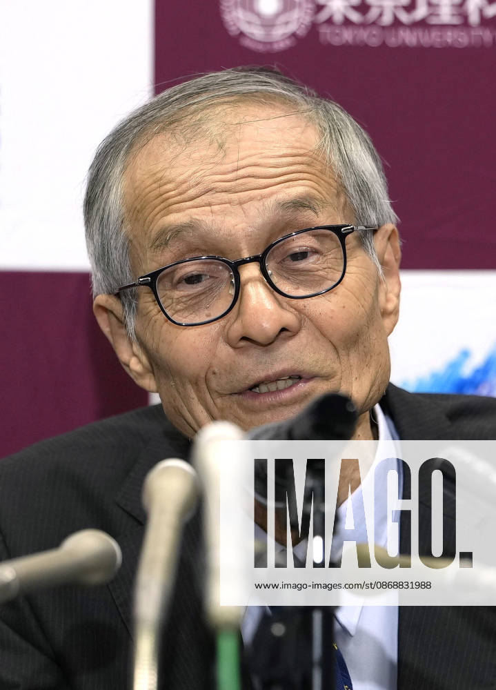 Nobel chemistry prize co-winner Soai Kenso Soai, a professor emeritus at the Tokyo University of Science, attends a press conference at the university in Tokyo on Oct. 7, 2026, after receiving the 2026 Nobel Prize in Chemistry. Soai and French researcher Henri Kagan shared the prize for the discovery of non-linear effects and autocatalysis in asymmetric organic synthesis, the Royal Swedish Academy of Sciences said earlier in the day. A14AA0005630362P