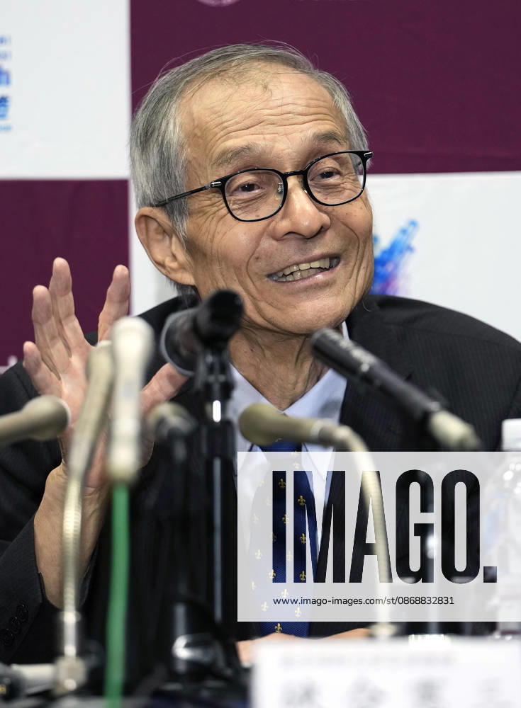 Nobel chemistry prize co-winner Soai Kenso Soai, a professor emeritus at the Tokyo University of Science, attends a press conference at the university in Tokyo on Oct. 7, 2026, after receiving the 2026 Nobel Prize in Chemistry. Soai and French researcher Henri Kagan shared the prize for the discovery of non-linear effects and autocatalysis in asymmetric organic synthesis, the Royal Swedish Academy of Sciences said earlier in the day. A14AA0005630367P