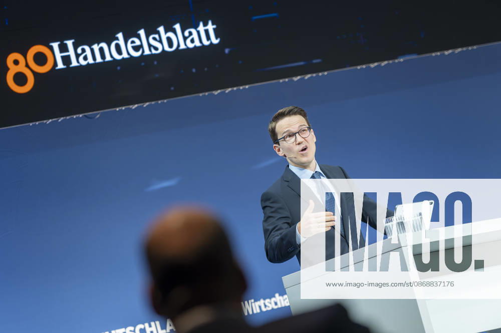 Ludwig Straub, EUR, Germany, Berlin, October 7, 2026 Ludwig Straub, Professor of Macroeconomics at Harvard University and recipient of the John Bates Clark Medal, attends the anniversary event in Berlin celebrating 80 years of *Handelsblatt* and 100 years of *WirtschaftsWoche*