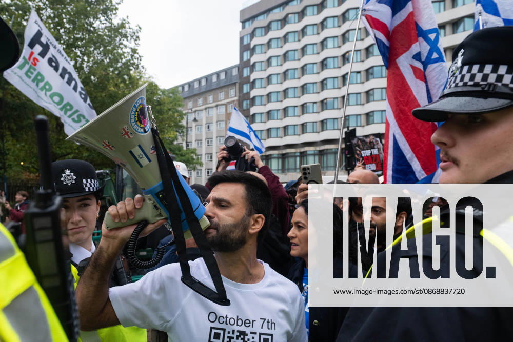 Pro-Palestinian protesters march In London LONDON, UNITED KINGDOM - OCTOBER 7: Pro-Palestinian demonstrators and students take part in a protest on the third anniversary of the October 7, 2023 attacks on Gaza in London, United Kingdom, on October 7, 2026. Protestors called for an end to Israeli military operations in Gaza and expressed solidarity with the Palestinian people. Thomas Krych Anadolu London United Kingdom. Editorial use only. Please get in touch for any other usage.