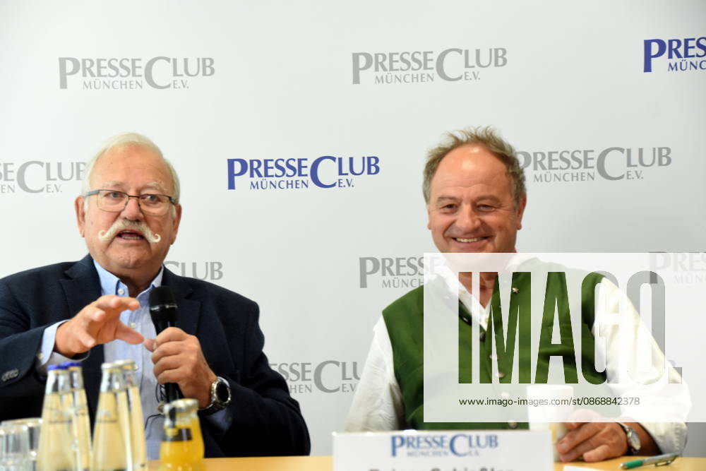 Wiggerl Hagn, Oktoberfest Innkeeper; Rainer Maria Schießler, Pastor; Munich, October 7, 2026; Munich Press Club; In-house Event; After the Oktoberfest Is Before the Oktoberfest ; The Record-Breaking Oktoberfest; An entertaining look back at the world’s largest folk festival featuring innkeepers, pastors, waitresses, traditional costume wearers, and female politicians Photo: Munich