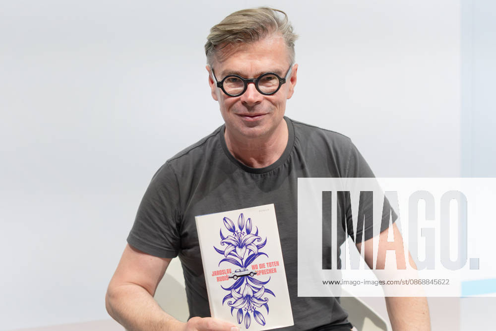 Frankfurt Book Fair 2026: Jaroslav Rudiö presents his new novel *Where the Dead Speak* (Luchterhand Literaturverlag, 2026), Frankfurt am Main, Hesse, Germany, Exhibition Center