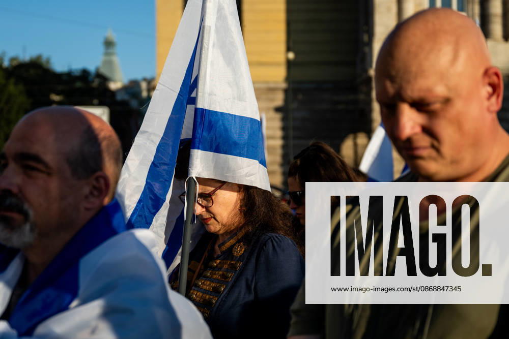 Several hundred people marked the third anniversary of the attacks on Israel by the Palestinian terrorist group Hamas at a gathering titled We Will Not Forget!, organised by the Czech Society of Friends of Israel, in front of the Rudolfinum concert hall in Jan Palach Square in Prague centre, Czech Republic, October 7, 2026. (CTKxPhoto OndrejxDeml) CTKPhotoP2026100707248 CTKPhotoP2026100707248