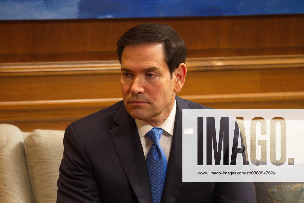 U.S. Secretary of State Marco Rubio meets with Greek Prime Minister Kyriakos Mitsotakis at the Maximos Mansion in Athens on Wednesday, October 7, 2026, during Rubioâ€⠢s official visit to Greece for the sixth Greeceâ€U.S. Strategic Dialogue. The meeting focuses on bilateral relations, defense and regional security, energy cooperation and wider developments in the Eastern Mediterranean. Athens Greece - ZUMAv62_ 20261007_zaf_v62_003
