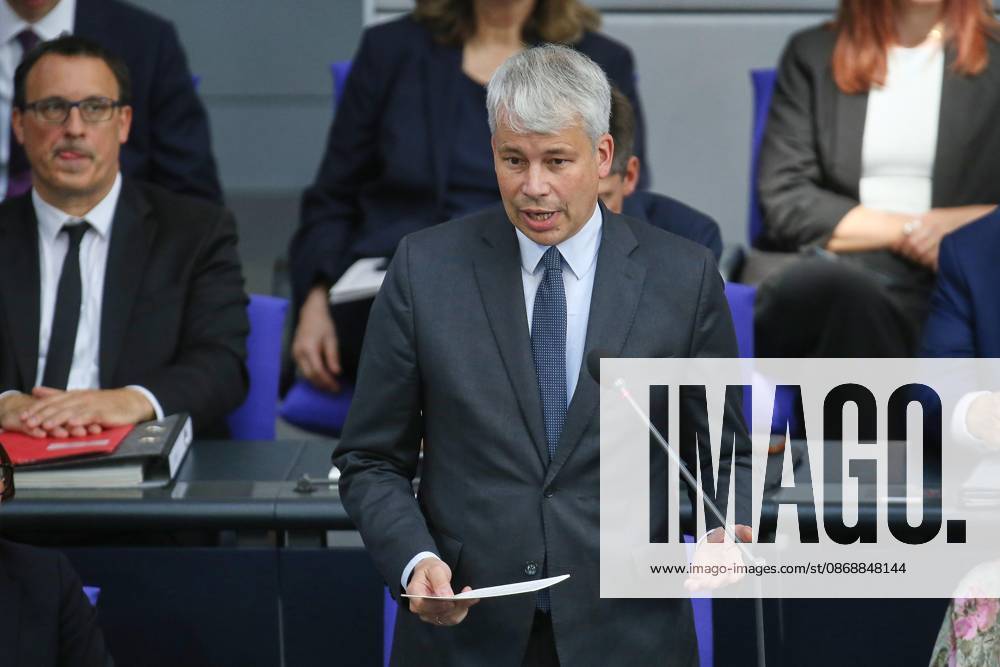 German Bundestag 98th Session of the Bundestag Federal Minister of Transportation Steffen Bilger CDU