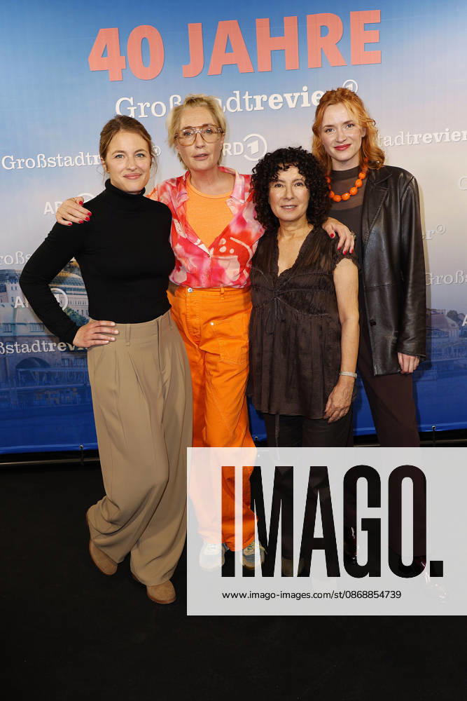 Sinha Melina Gierke, Saskia Fischer, Maria Ketikidou, and Sofie Junker attend the photo call for the 40th anniversary of the series *Großstadtrevier* on October 7, 2026, at the Astor Film Lounge in Hamburg, Germany. 40th anniversary *Großstadtrevier* photo call in Hamburg, Germany