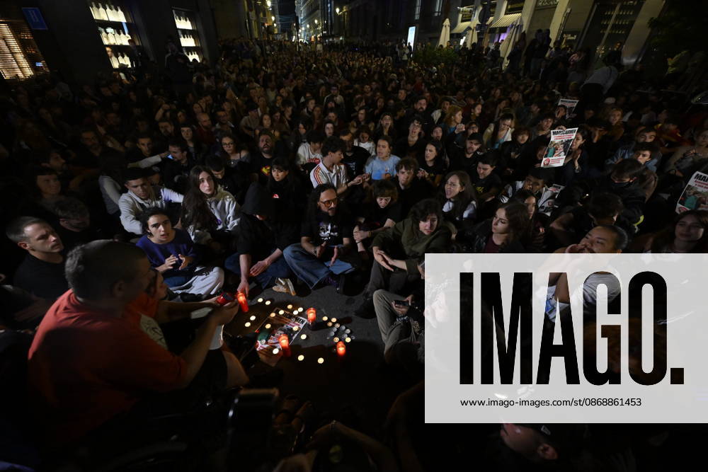 Deceased 87-year-old Mari Carmen Abascal remembered at Madrid housing protest MADRID, SPAIN - OCTOBER 7: Dozens of people gather in support of Mari Carmen Abascal during a protest outside the Congress of Deputies in Madrid, Spain, on October 7, 2026. The 87-year-old Abascal, who became a symbol of Spain s housing crisis in recent weeks, died in hospital after spending 15 days there following her eviction from her home by police in Madrid on September 23, 2026. Burak Akbulut Anadolu Madrid Spain. Editorial use only. Please get in touch for any other usage.