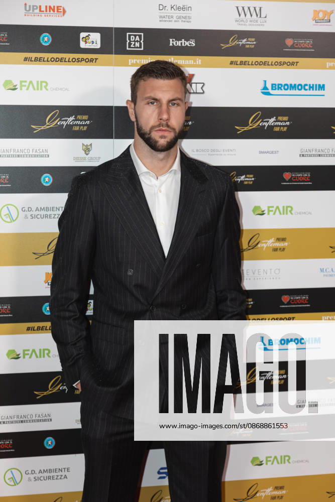 IPA89410557 - Strahinja Pavlovic on the red carpet at the Gentleman Fair Play Awards, October 7, 2026 _ Scuola Teulie, Milan, during the 2026 Gentleman Fair Play Awards, News in Milan, Italy