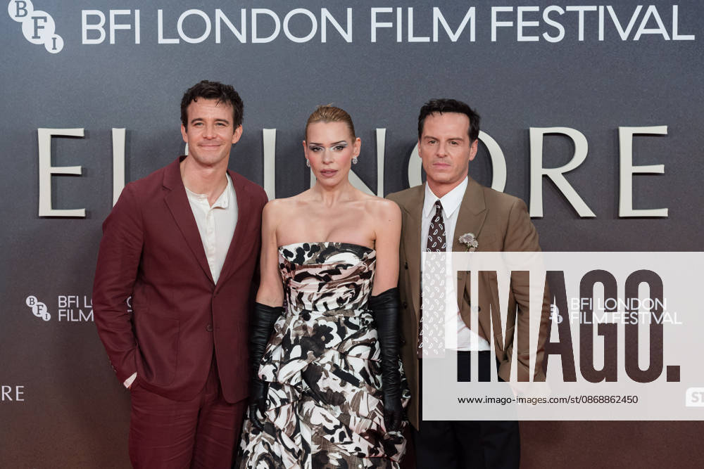 Elsinore opening night gala at BFI London Film Festival LONDON, UNITED KINGDOM - OCTOBER 07: (L-R) Luke Thompson, Billie Piper and Andrew Scott attend the opening night gala of Elsinore during the 70th BFI London Film Festival at the Royal Festival Hall in London, United Kingdom on October 07, 2026. Wiktor Szymanowicz Anadolu London United Kingdom. Editorial use only. Please get in touch for any other usage.