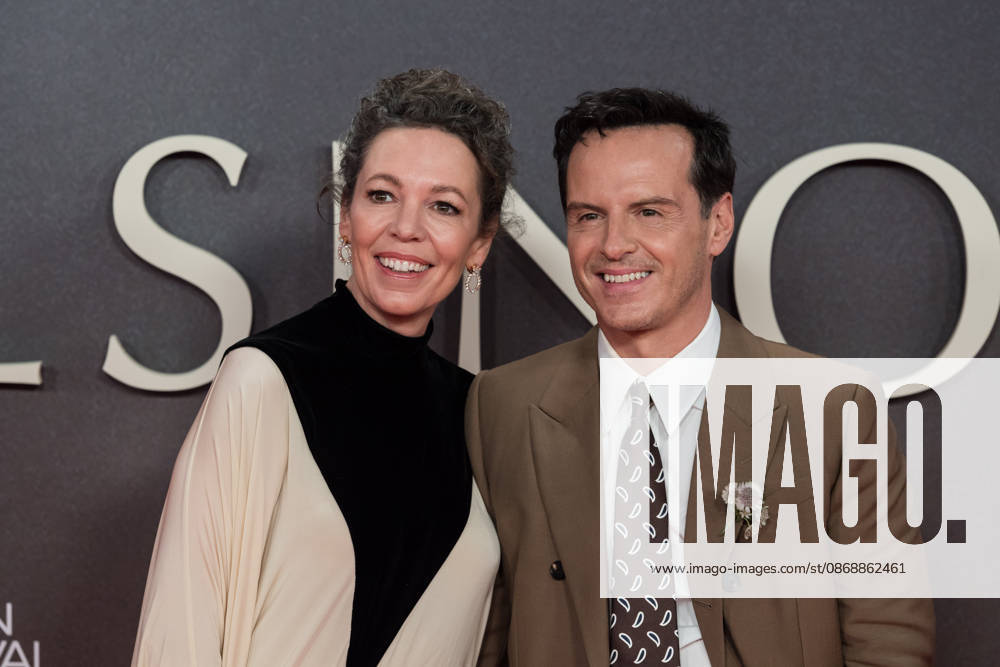 Elsinore opening night gala at BFI London Film Festival LONDON, UNITED KINGDOM - OCTOBER 07: Olivia Colman (L) and Andrew Scott (R) attend the opening night gala of Elsinore during the 70th BFI London Film Festival at the Royal Festival Hall in London, United Kingdom on October 07, 2026. Wiktor Szymanowicz Anadolu London United Kingdom. Editorial use only. Please get in touch for any other usage.