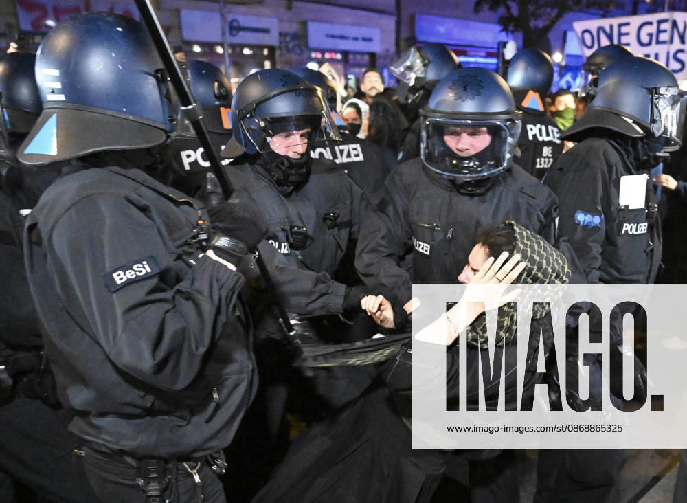 Police in Berlin intervened in demonstrations in support of Palestinians BERLIN, GERMANY - OCTOBER 7: German police detain a protestor during a pro-Palestinian demonstration in Berlin, Germany on October 7, 2026. More than a thousand demonstrators gathered at Oranien Square to protest Israeli attack on Gaza and marched toward Hermann Square before police broke up the rally near the Kottbusser Tor subway station, detaining numerous participants. Halil Sagirkaya Anadolu Berlin Germany. Editorial use only. Please get in touch for any other usage.