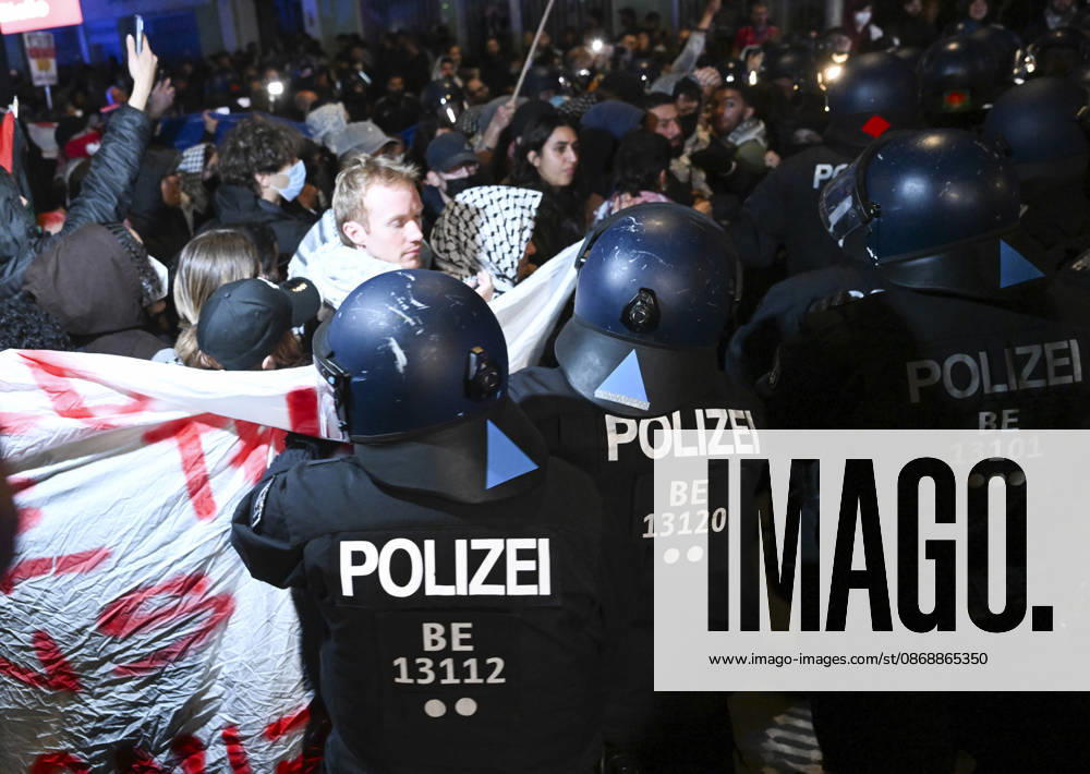 Police in Berlin intervened in demonstrations in support of Palestinians BERLIN, GERMANY - OCTOBER 7: German police detain a protestor during a pro-Palestinian demonstration in Berlin, Germany on October 7, 2026. More than a thousand demonstrators gathered at Oranien Square to protest Israeli attack on Gaza and marched toward Hermann Square before police broke up the rally near the Kottbusser Tor subway station, detaining numerous participants. Halil Sagirkaya Anadolu Berlin Germany. Editorial use only. Please get in touch for any other usage.