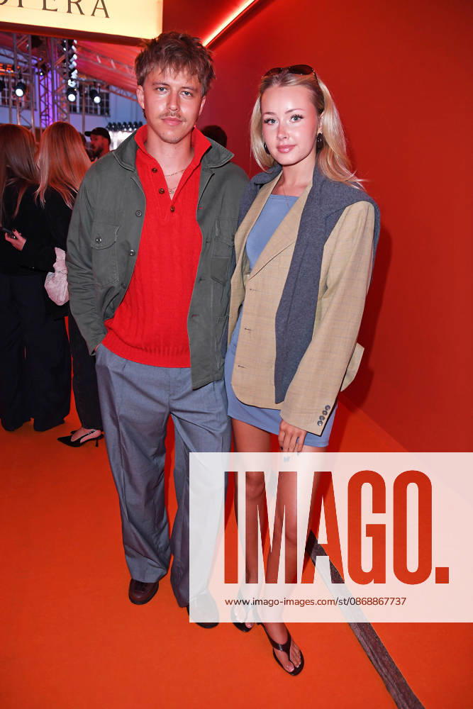 Levin Hotho with his girlfriend Lili Hamann at the ABOUT YOU OPERA FASHION SHOW at the Admiralspalast in Berlin on October 7, 2026