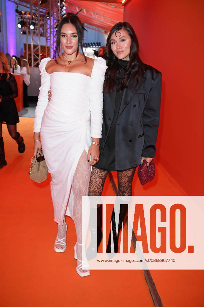Anna Maria Damm with her sister Katharina Damm at the ABOUT YOU OPERA FASHION SHOW at the Admiralspalast in Berlin on October 7, 2026