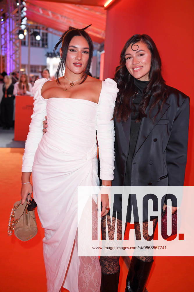 Anna Maria Damm with her sister Katharina Damm at the ABOUT YOU OPERA FASHION SHOW at the Admiralspalast in Berlin on October 7, 2026